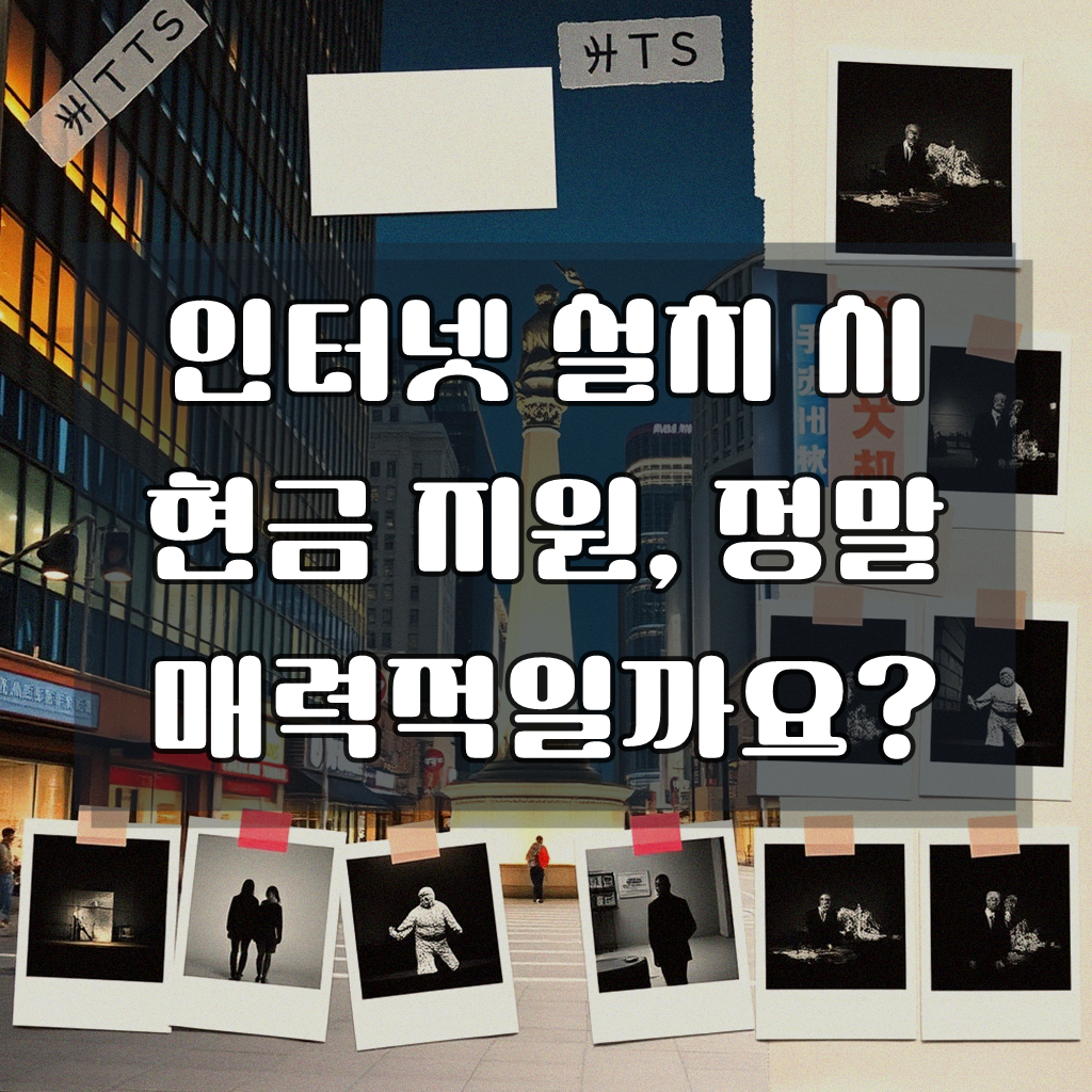인터넷TV 설치 당일 현금지원, 대칭형 회선인지 꼭 확인해야 하는 이유