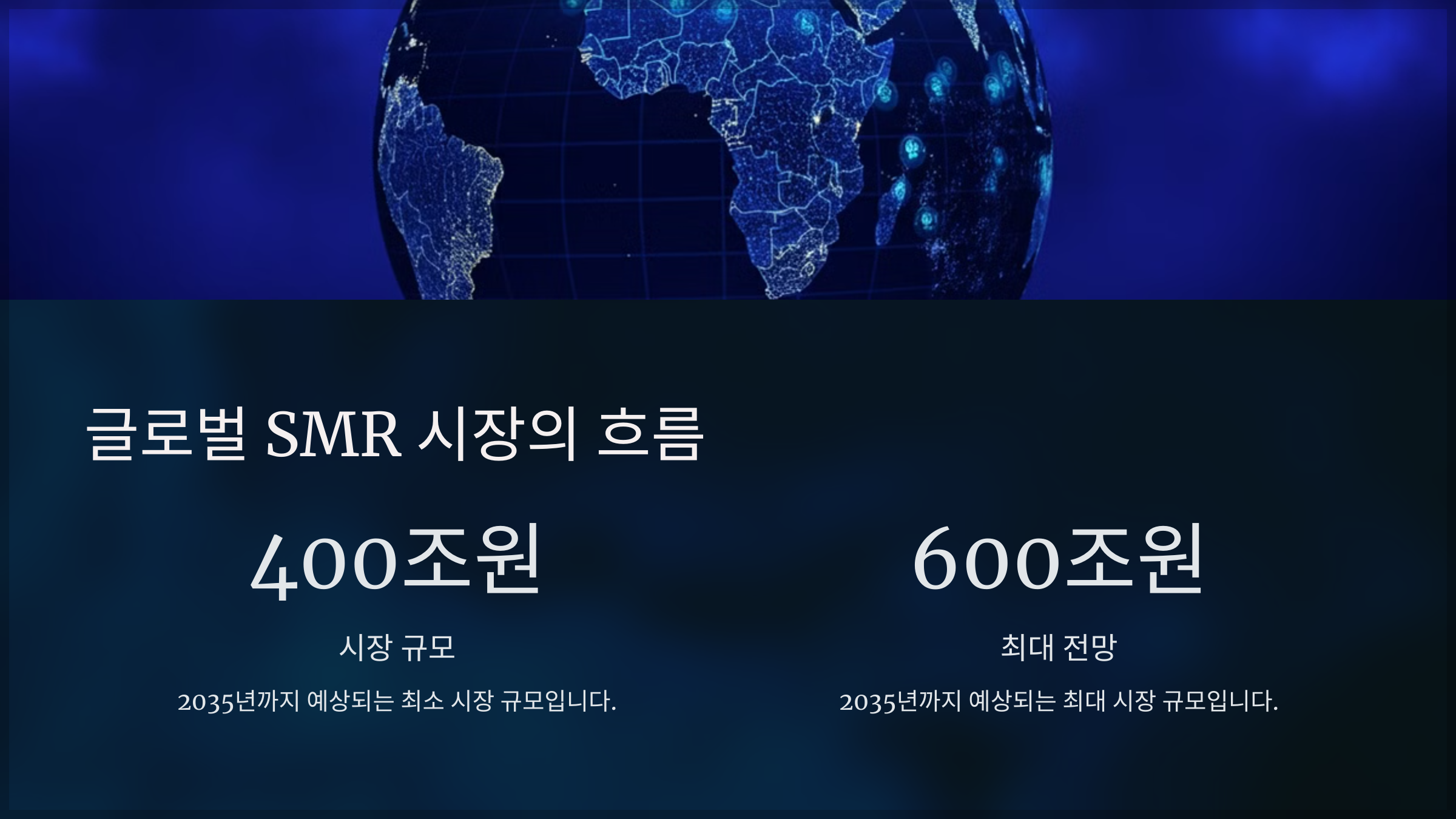 글로벌 SMR 시장의 흐름