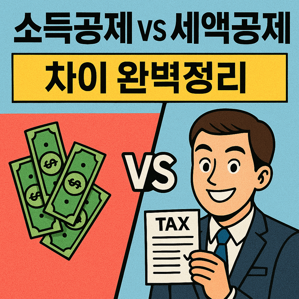 소득공제 vs 세액공제 차이 완벽정리 관련사진