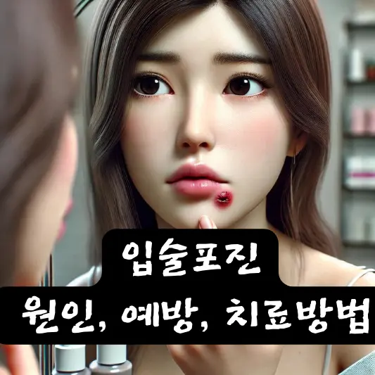 입술 포진 증상 예방법