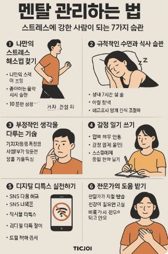 멘탈관리하는 방법