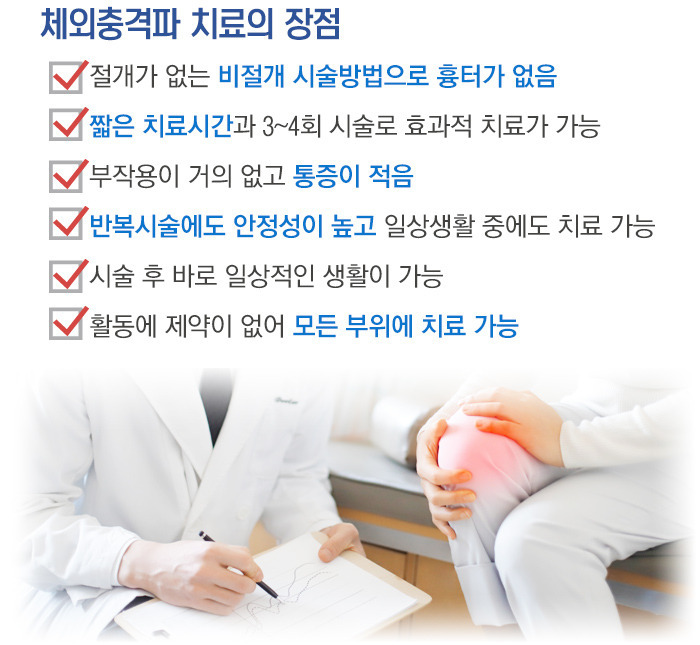 체외충격파 치료의 장점