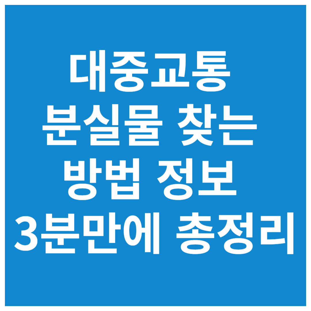 대중교통-분실물-찾는-방법-정보