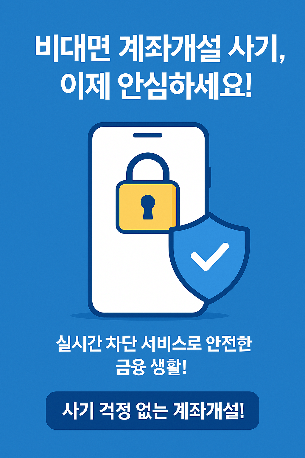 비대면 계좌개설 사기, 이제 안심하세요