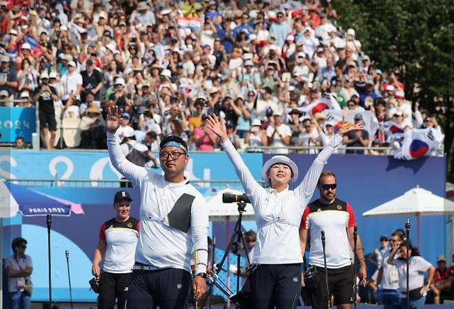 임시현 김우진 금메달, 2024 파리 올림픽 혼성 단체전 금메달