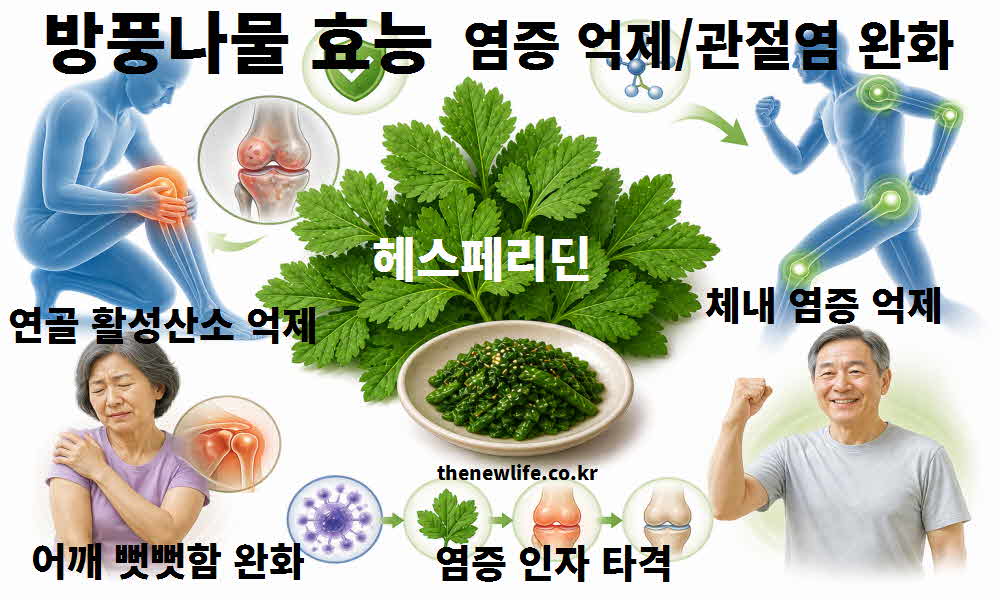방풍나물 효능 염증 억제 관절염 완화