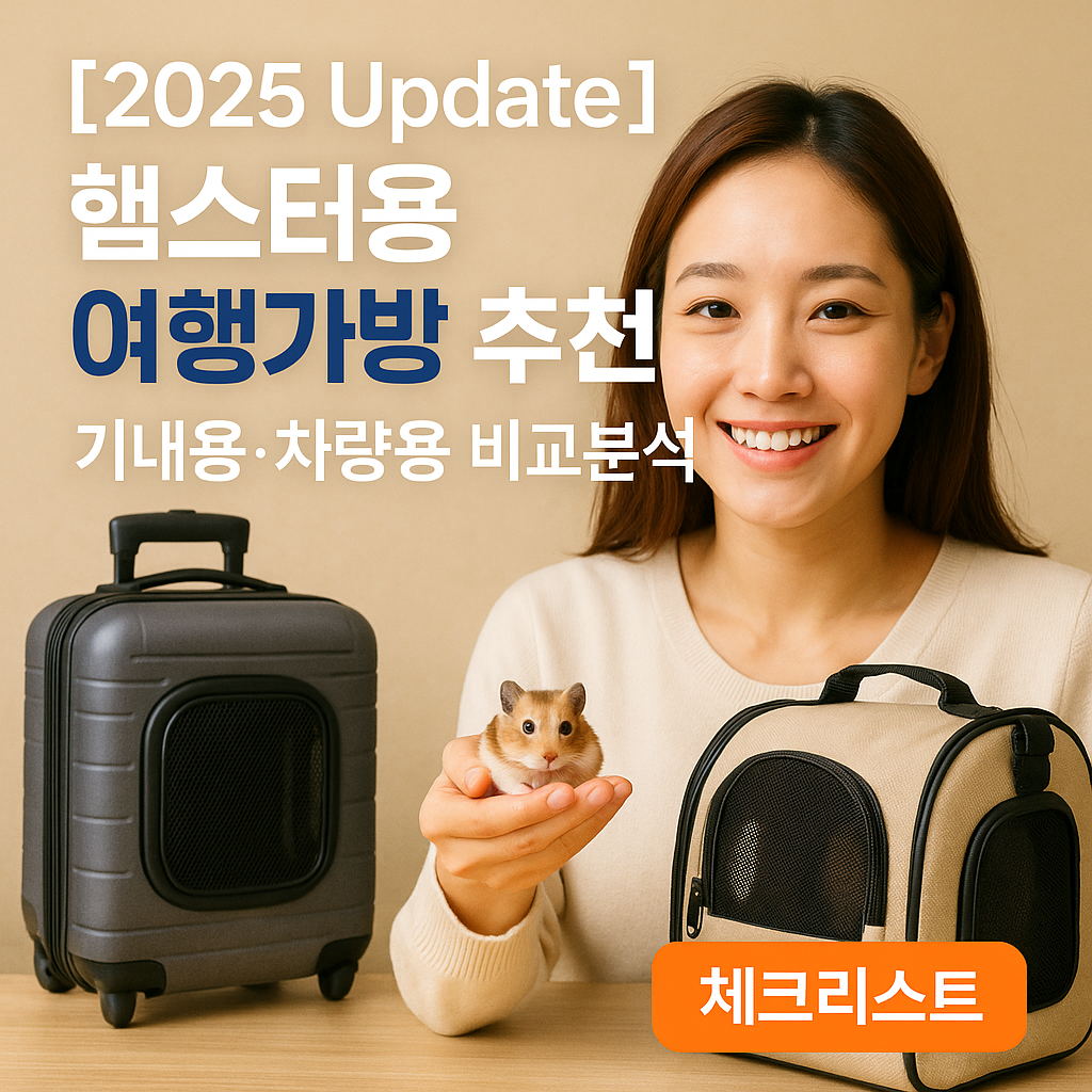 [2025 Update] 햄스터용 여행가방 추천 기내용·차량용 비교분석