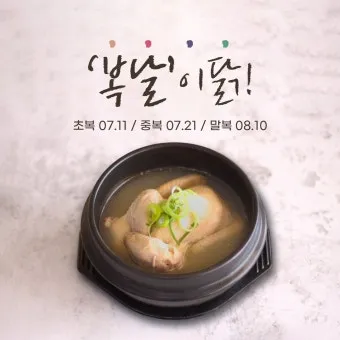 2025년 초복 중복 말복 날짜별 건강 관리법 및 보양식 정리_26