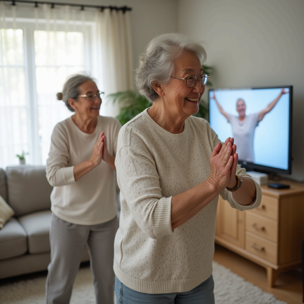 집에서 따라 할 유산소 운동 &ndash; 시니어를 위한 실속 홈 트레이닝
