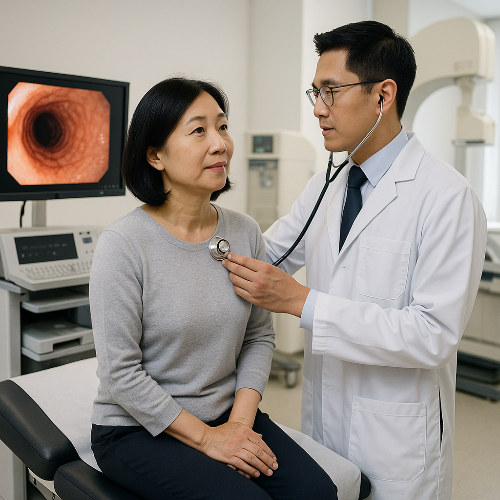 검진 하는 모습