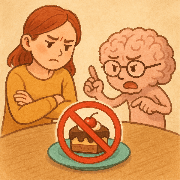 "절대 먹지 말아야지" 라고 다짐하는 순간, 뇌는 배고픔을 2배로 느낀다｜심리학이 폭로한 다이어트 함정