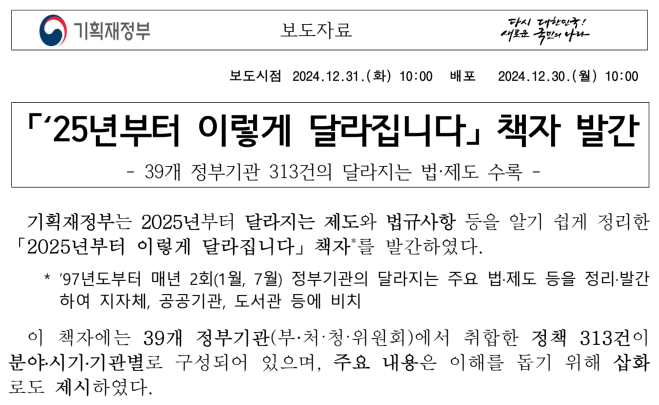 2025년부터 이렇게 달라집니다