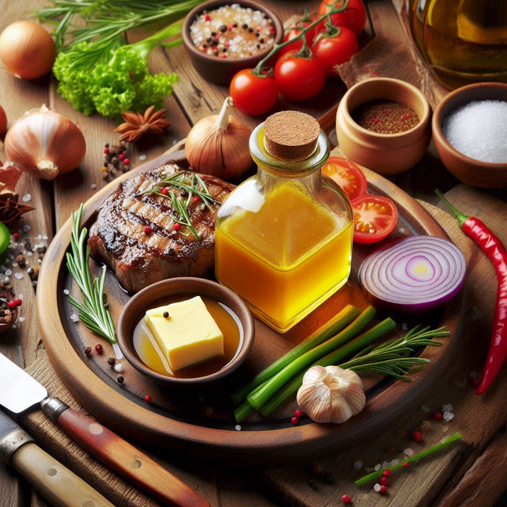 유기농 가염버터 스테이크 소스 요리