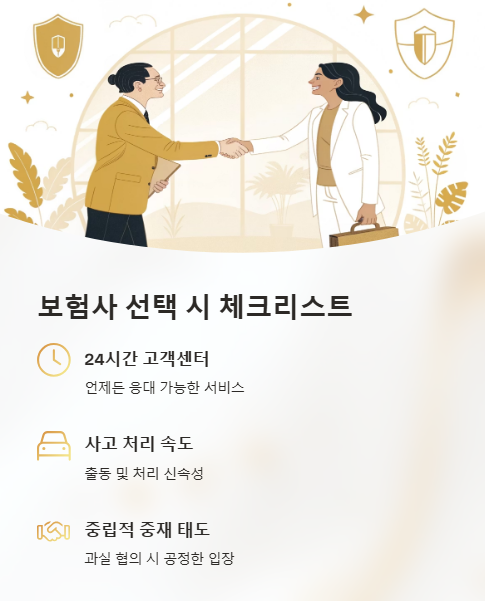 보험사 선택 시 체크 리스트