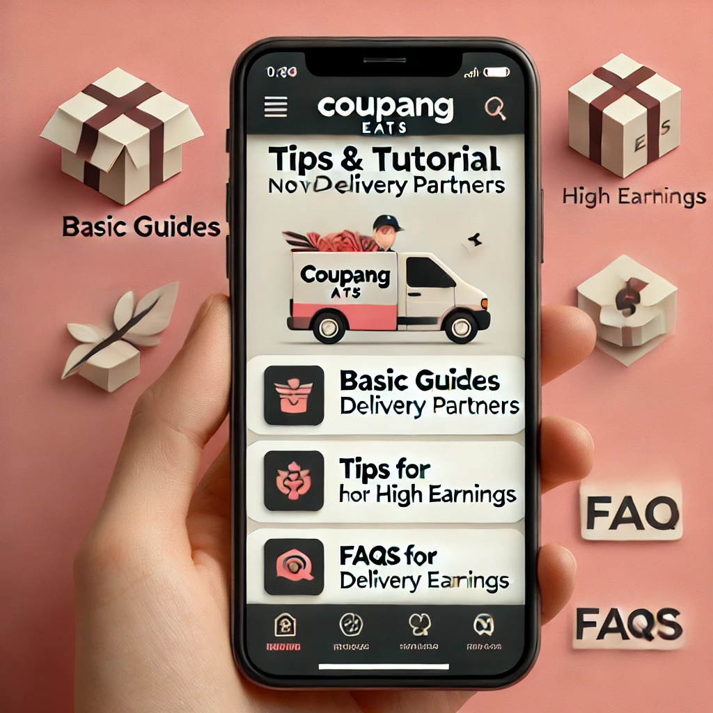 쿠팡이츠 배달파트너 방법