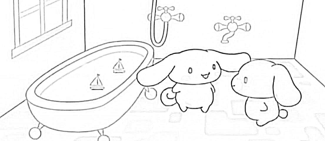 시나모롤 색칠공부