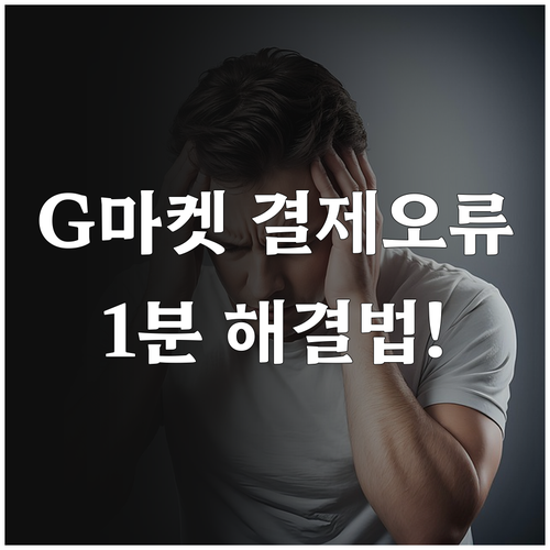 G마켓 결제 시스템 오류 및 카드사 ..