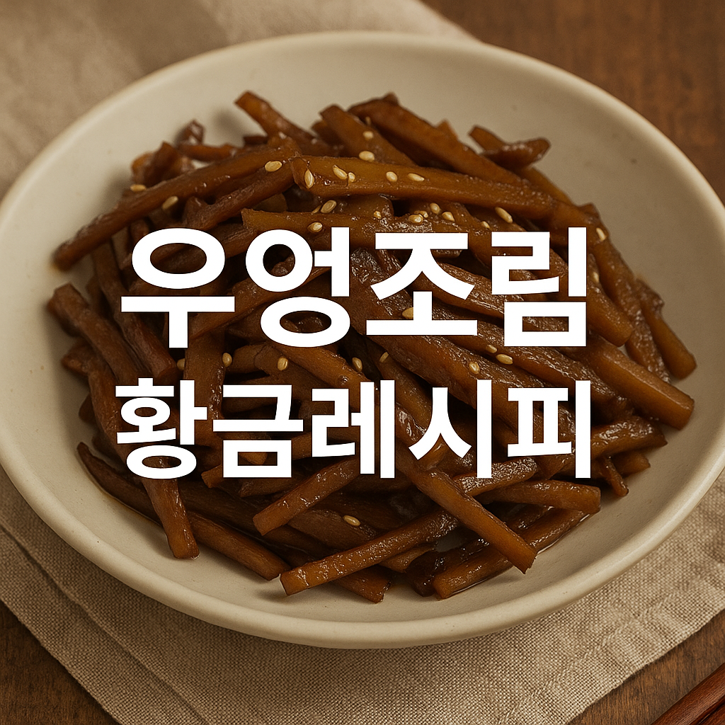 우엉조림 황금레시피