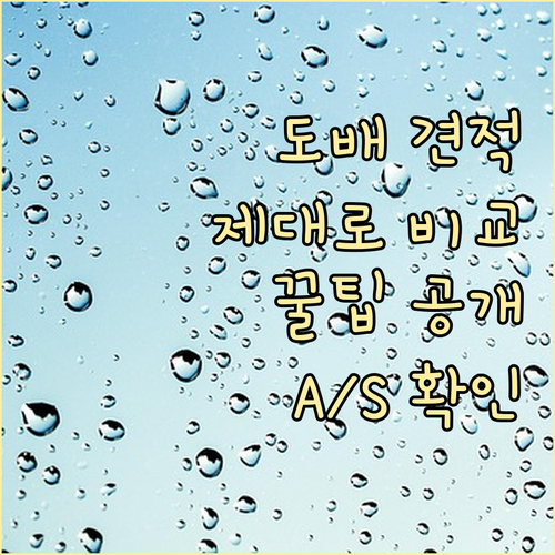 도배 견적 제대로 비교하는 방법 시공