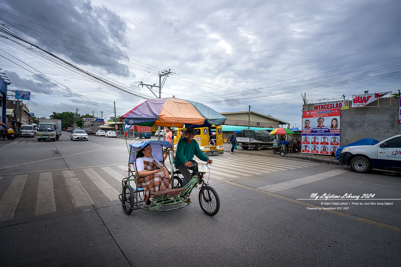 필리핀 세부 필리피노 사람들 거리 골목 시장