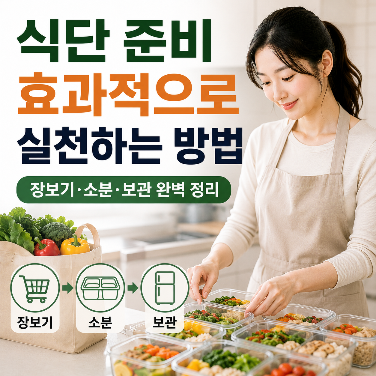 식단 준비 효과적으로 실천하는 방법