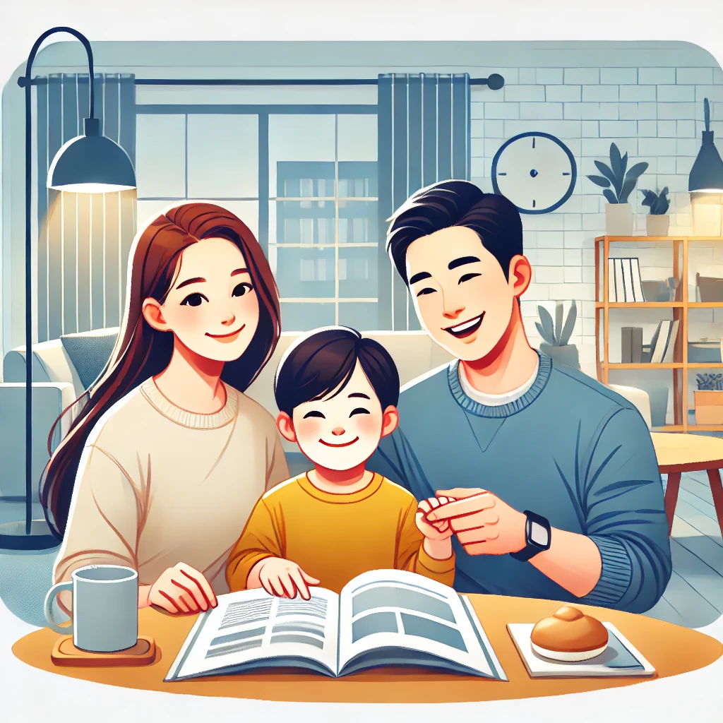 다문화가족 연상 이미지