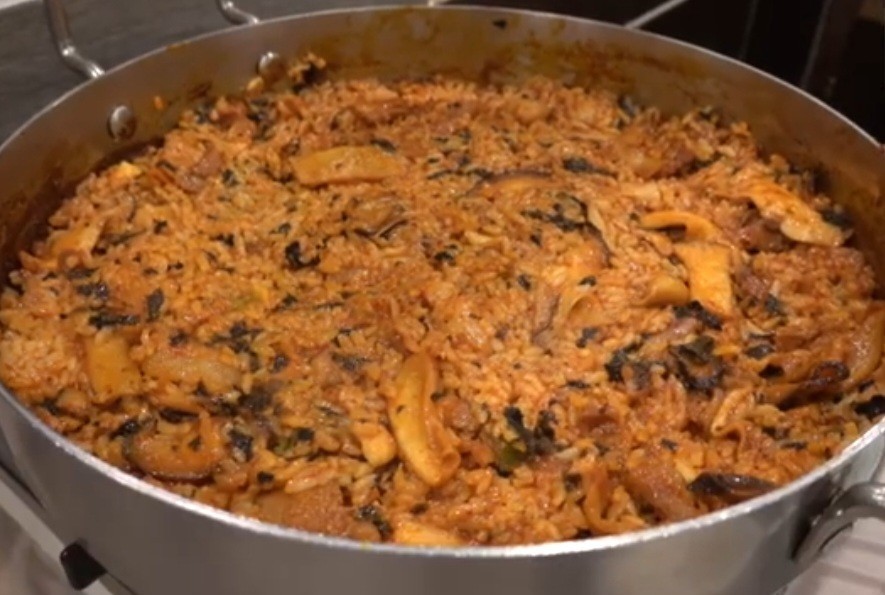 버섯 불삼겹 철판볶음밥