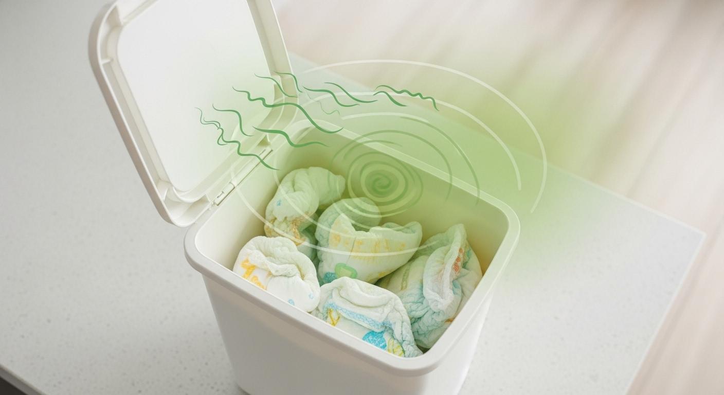 기저귀 쓰레기통 냄새