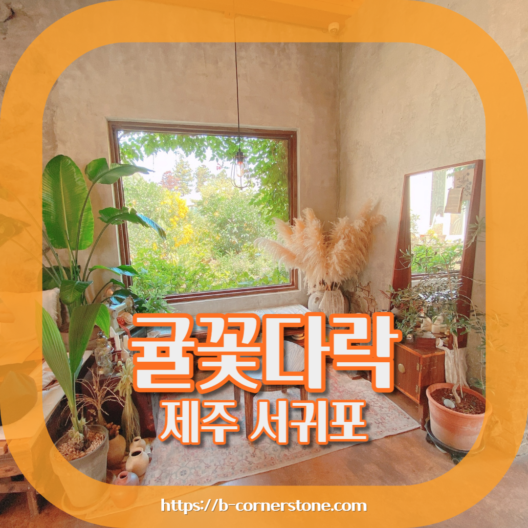 제주 서귀포 귤꽃다락 귤밭돌창고 개조 카페
