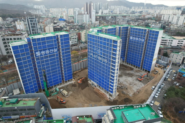 기존파일 지지력 확인을 위한 기존골조를 이용한 시험 공법