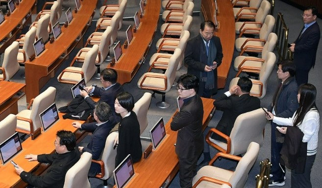 계엄해제 본회의장 한동훈