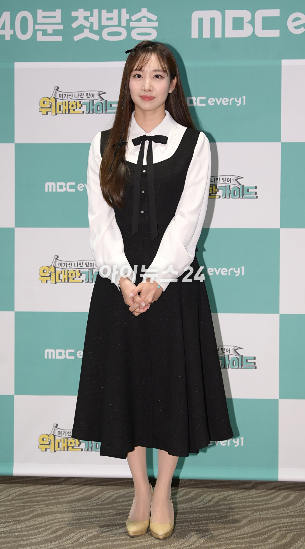 아나운서 김선신이 16일 오후 서울 마포구 상암동 스탠포드호텔에서 열린 MBC에브리원 신규 예능 '위대한 가이드' 제작발표회에 참석하고 있다. [사진=정소희 기자]