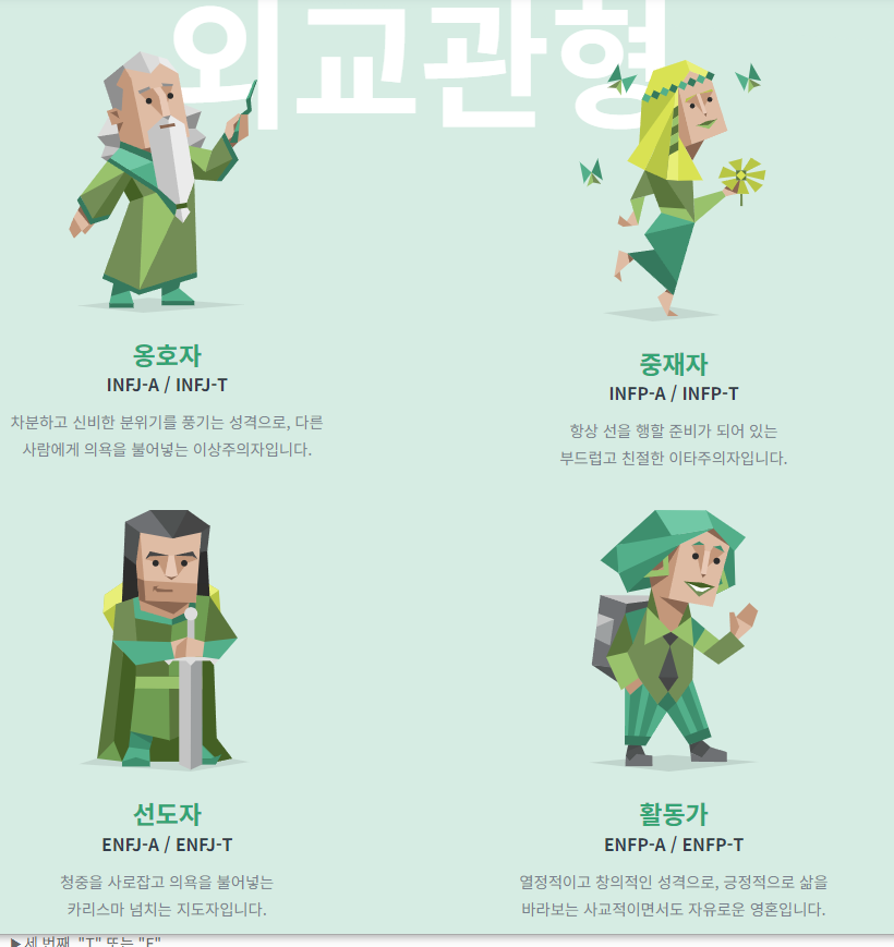mbti 성격 유형검사 무료