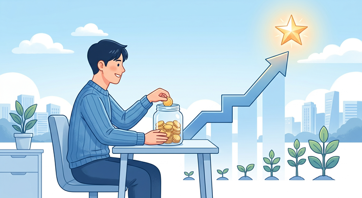 청년도약계좌 성실 납입을 통한 신용점수 상승 효과 시각화 이미지