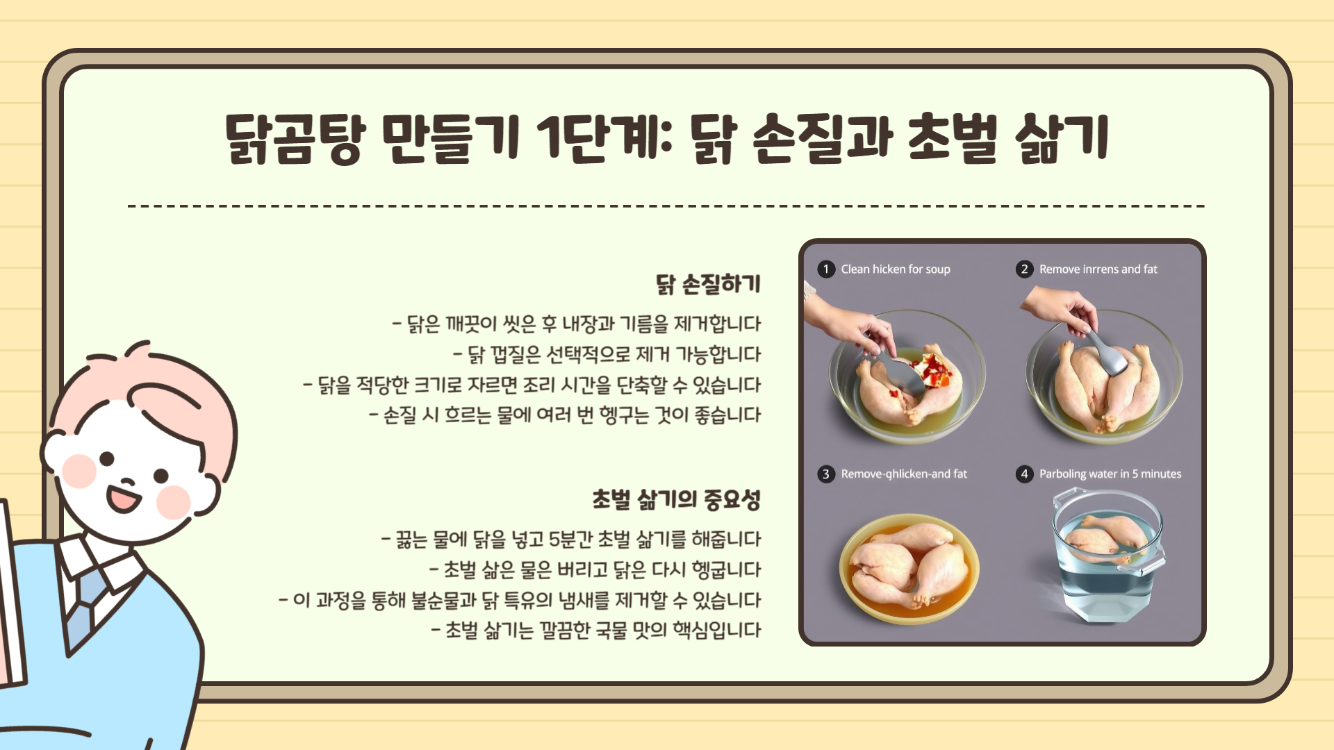 얼큰 닭곰탕 만드는법 닭곰탕 황금레시피 닭곰탕 만들기 재료 총정리
