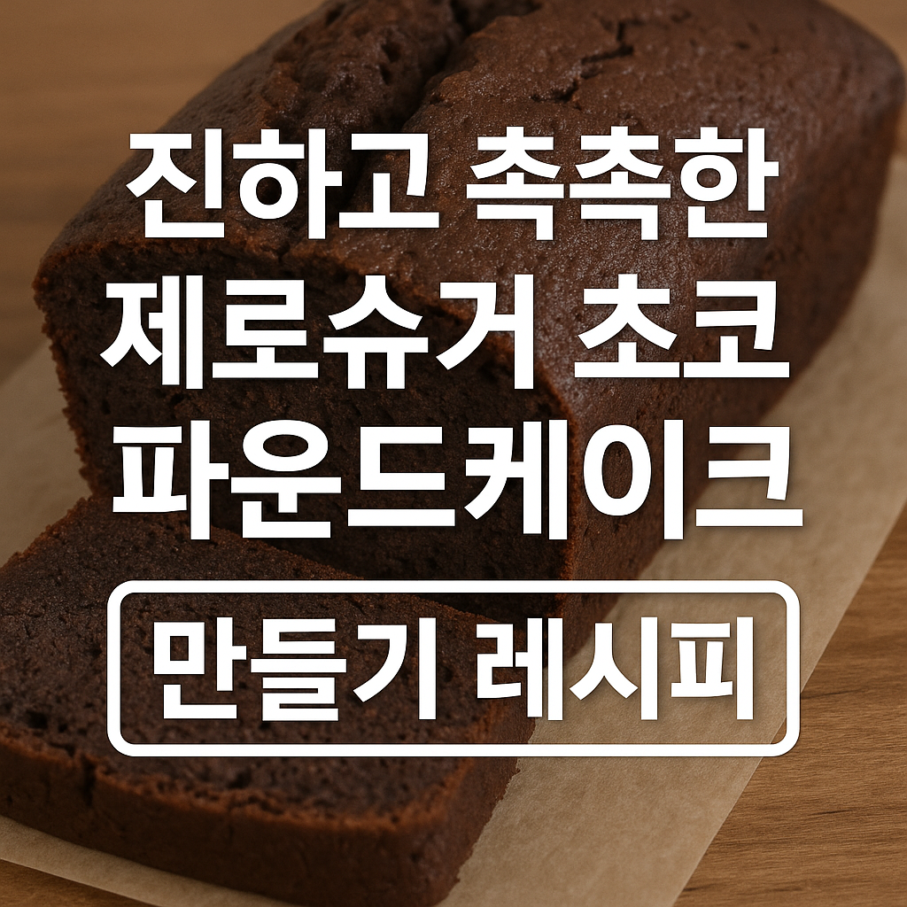 제로슈거 초코 파운드케이크