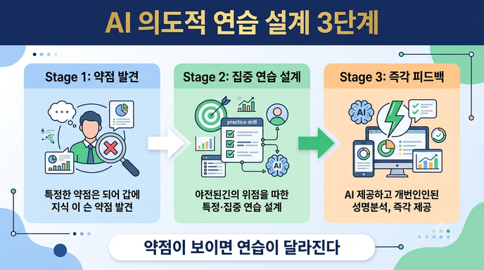 AI 의도적 연습 3단계 설계