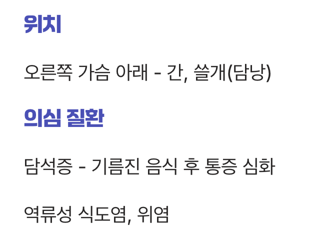 2. 소화기의 경고등, 위·식도·쓸개 문제