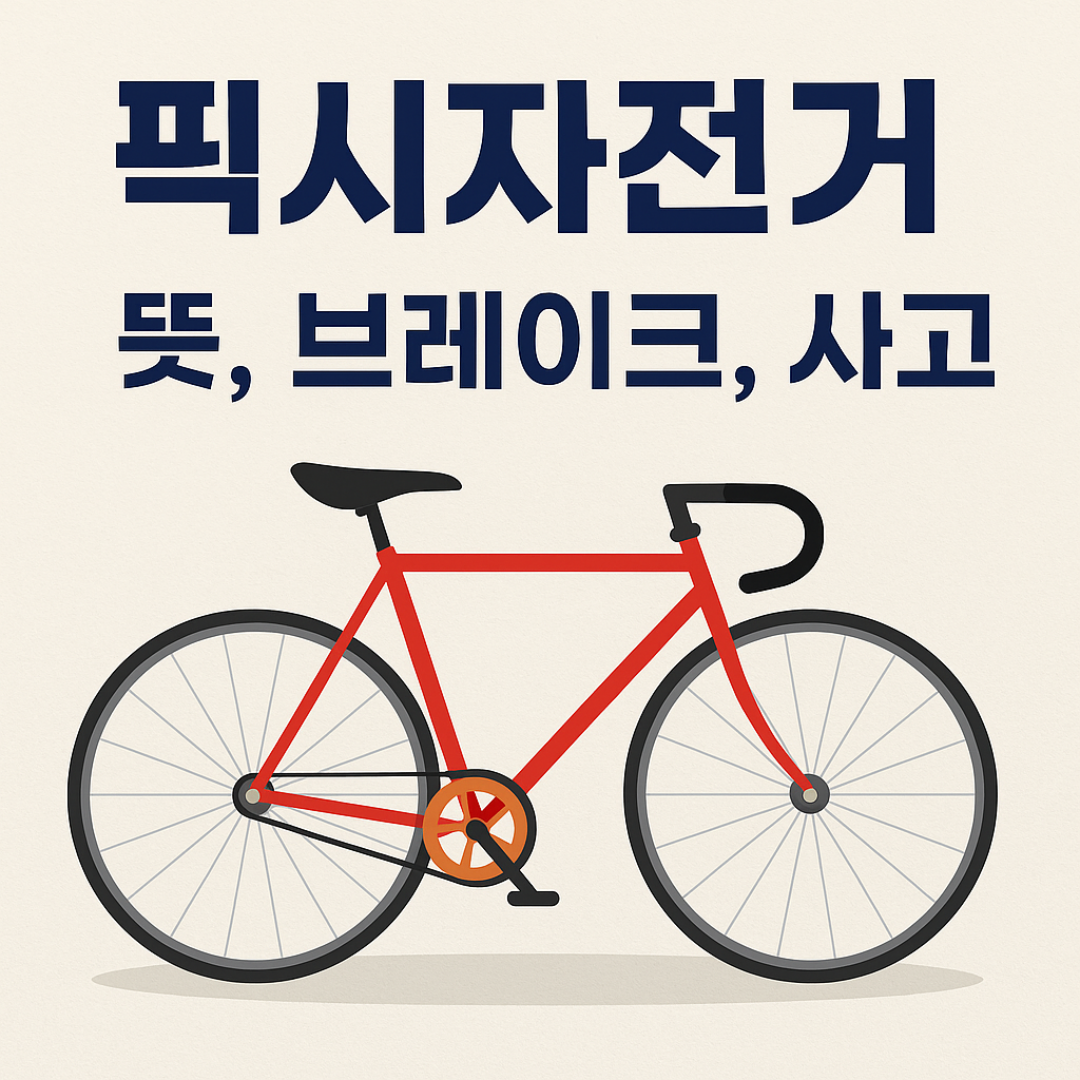 픽시자전거 뜻, 브레이크, 사고 단속 강화