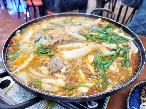 버섯불고기-끓는중