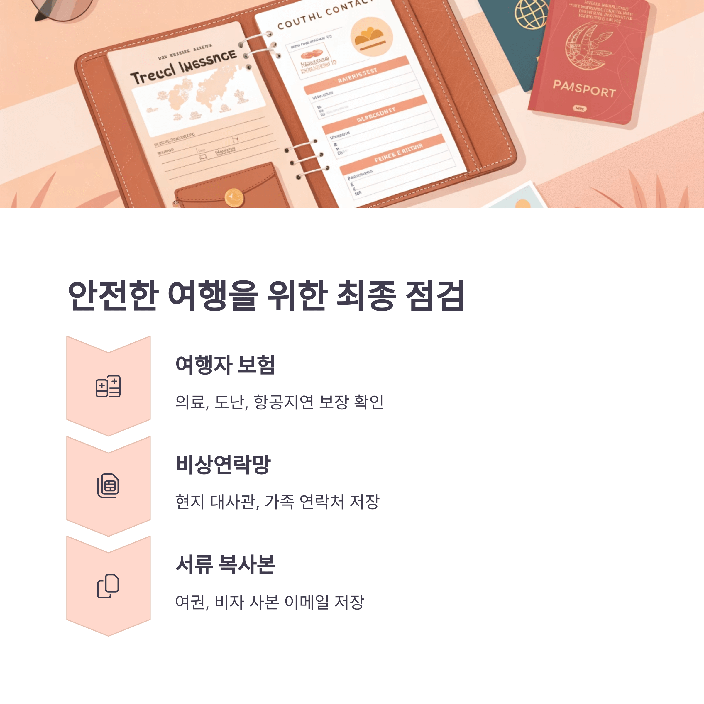 해외여행 준비물 체크리스트 완벽정리가이드