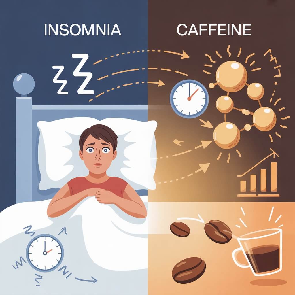 40대 불면증과 카페인의 관계(잠이 줄어드는 진짜 이유)