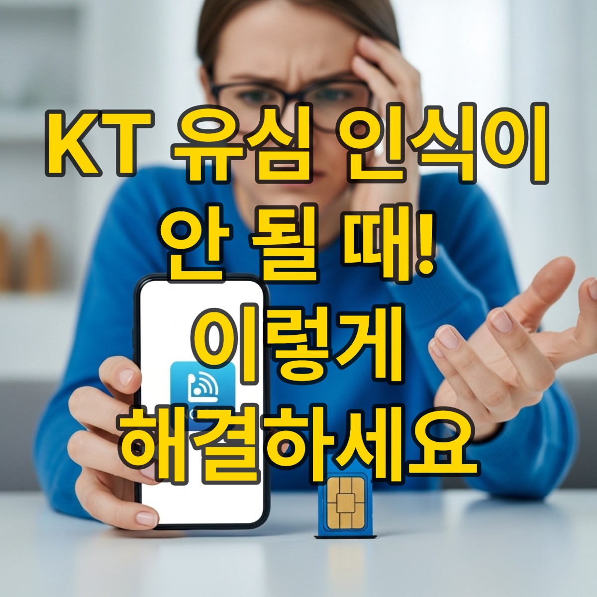 KT 유심 인식이 안 될 때