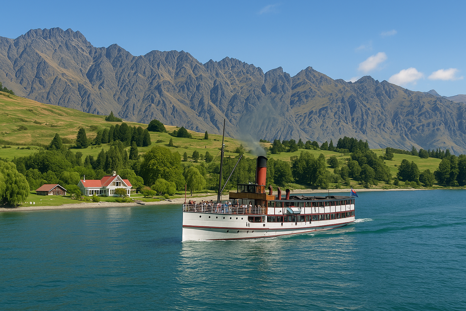 TSS 언슬로호 크루즈 배 전경 사진