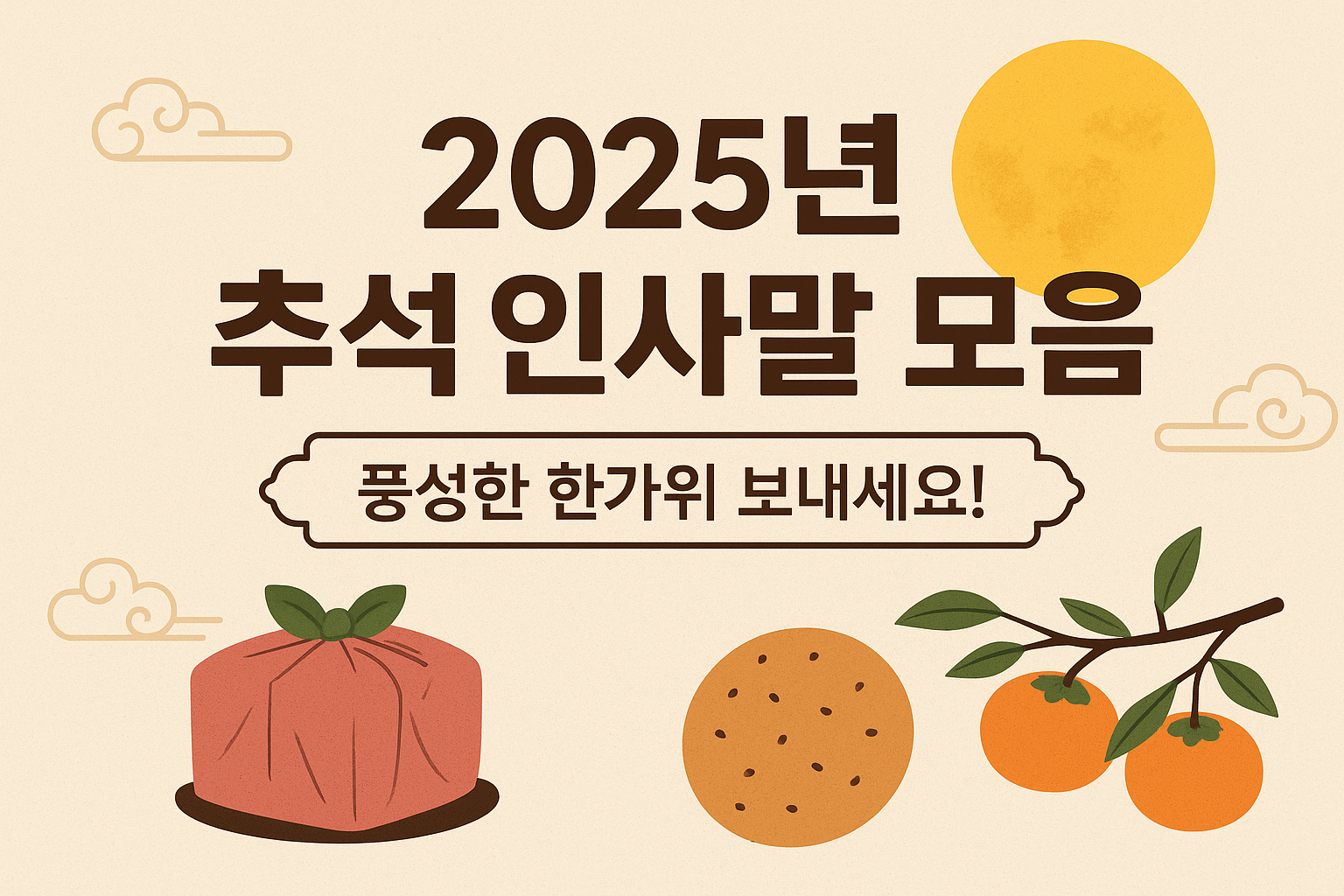 2025년 추석 인사말 모음