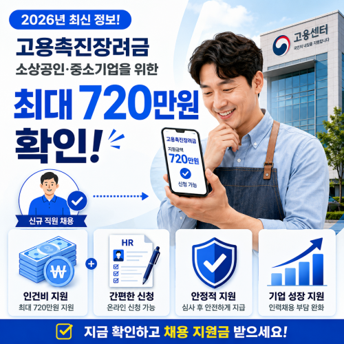 2026년 고용촉진장려금 안내