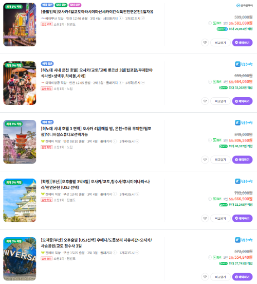 오사카 패키지 여행