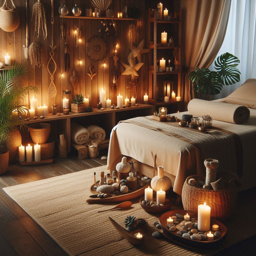 피부,체형관리 샵 배경