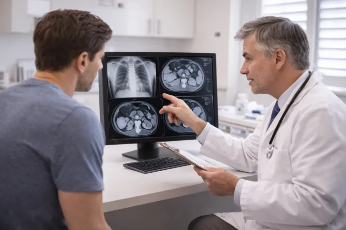 왼쪽 갈비뼈 아래 통증