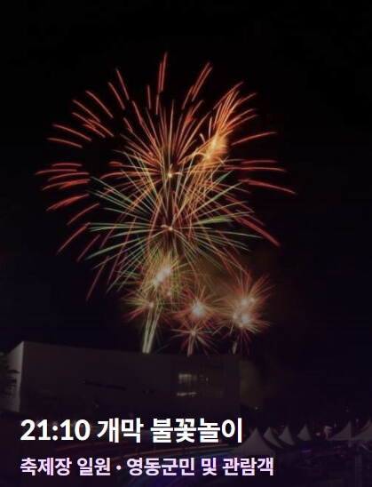 영동포도축제 일정